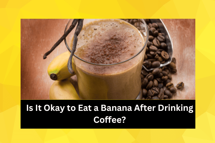 drink smoothie with coffee banana and vanilla