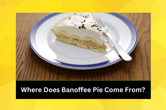 Slice of classic banoffee pie